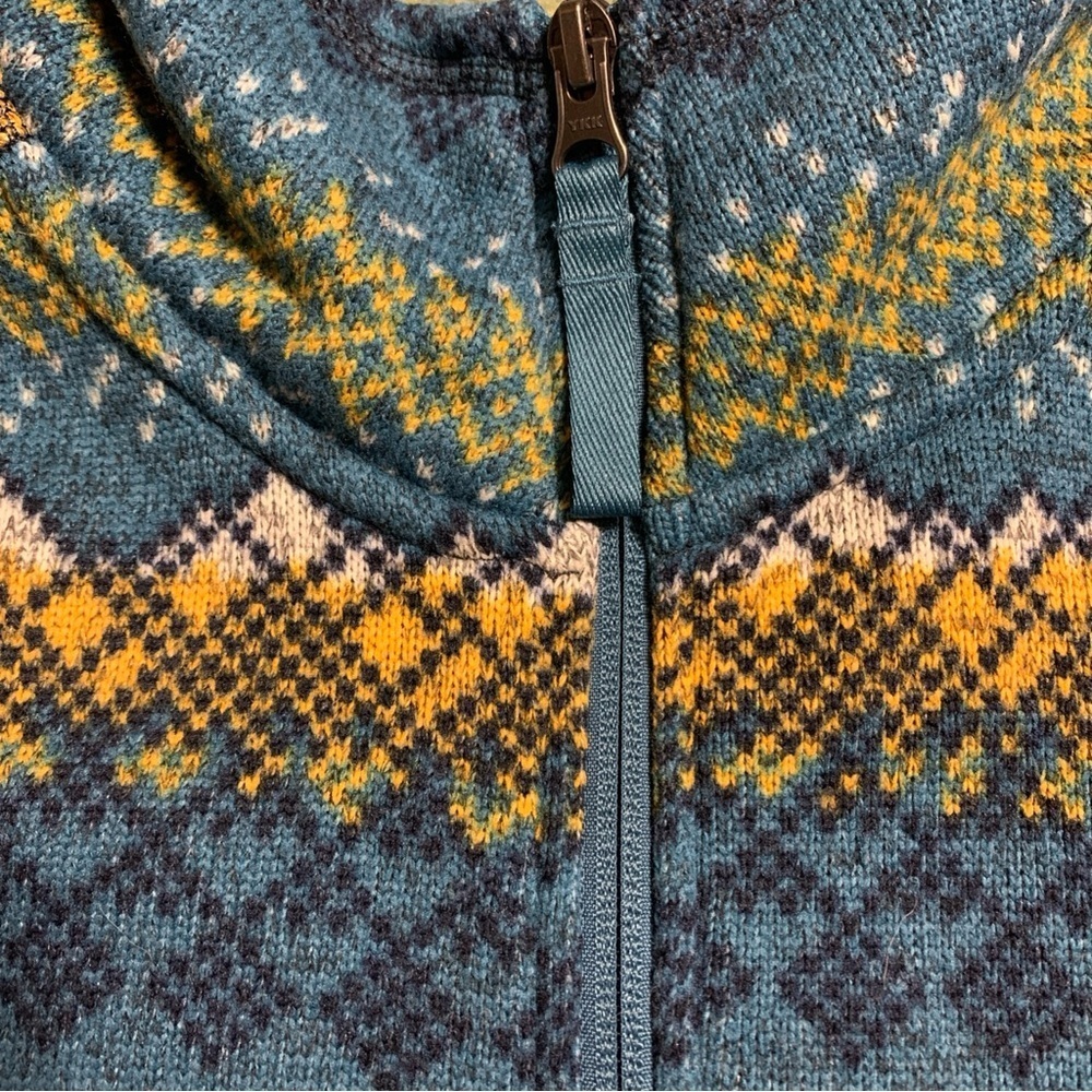 The North Face Men's 1/2 Zip Fair Isle Pullover Jacket SZ M Aztec Print - Picture 5 of 14